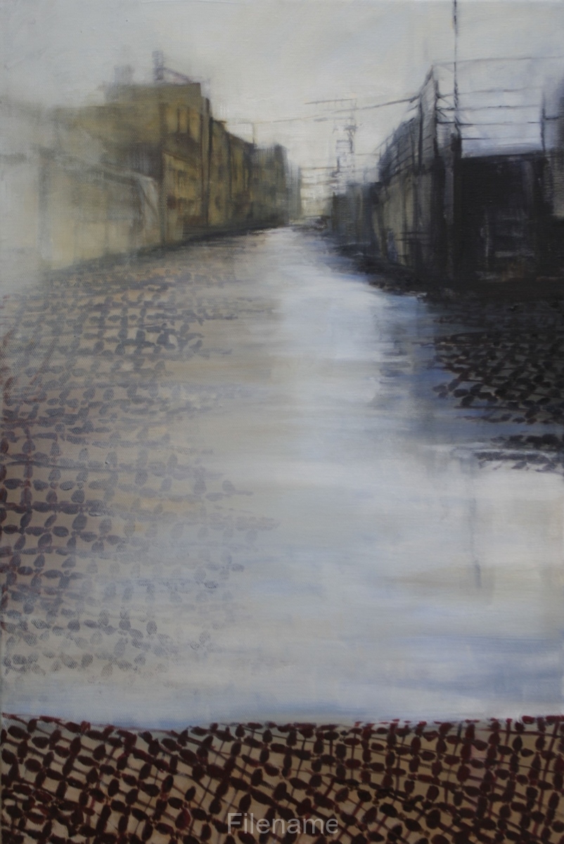 Flooding-Gaza-60x30cm-oil-on-canvas