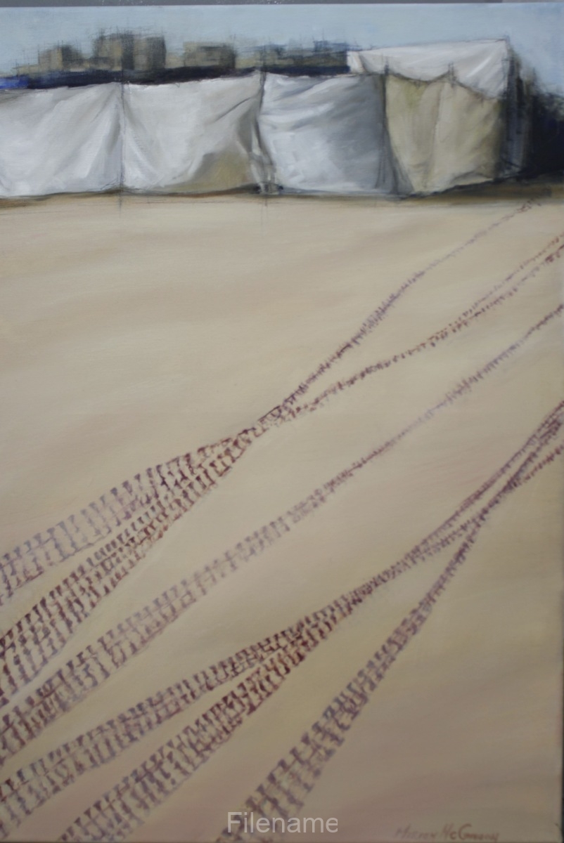 Tank-scars-Gaza-60x30cm-oil-on-canvas